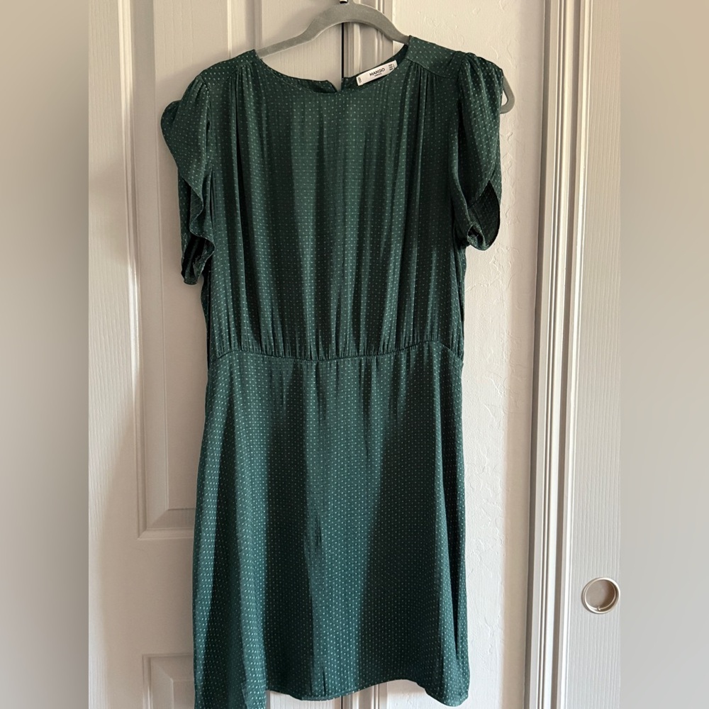 Mango Teal Midi Dress
